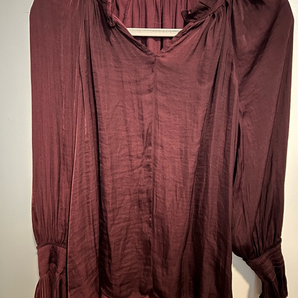 Simply Vera Vera Wang Deep Red Top